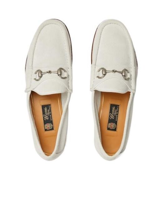 Gucci White Horsebit 1953 Loafers for men