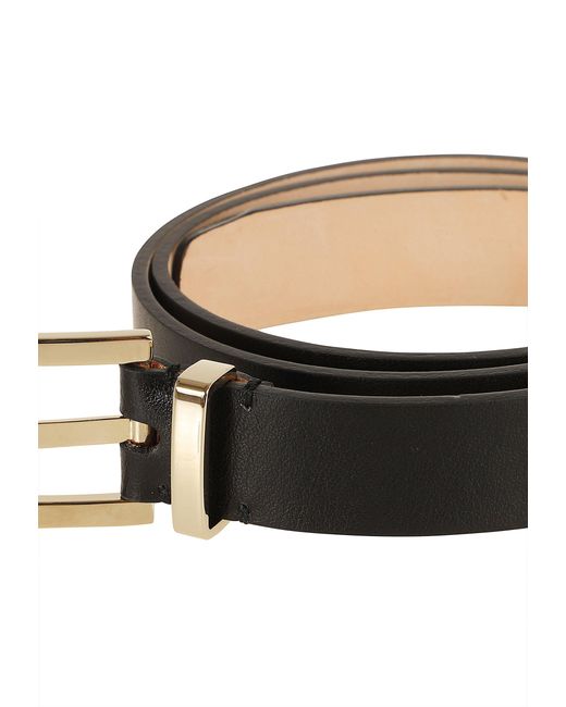 Victoria Beckham White Dorian Pin-Buckle Belt