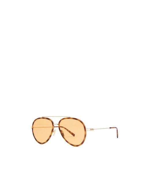 Gucci Metallic Aviator-Style Sunglasses