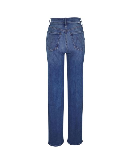 Mother Blue Belt-Loop Jeans