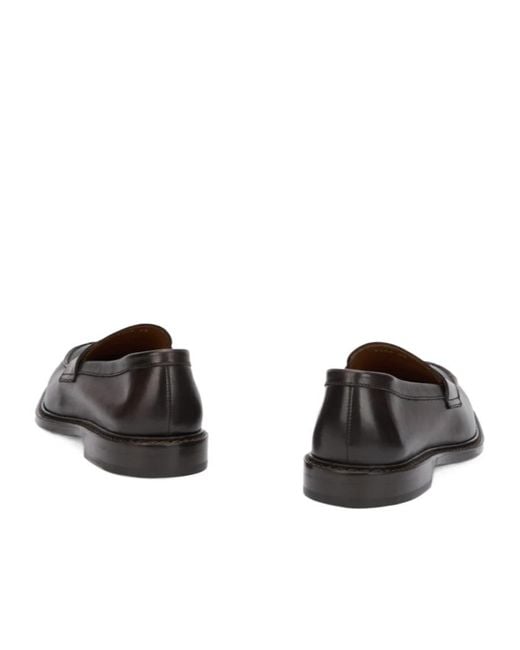 Doucal's Brown Penny Loafers for men