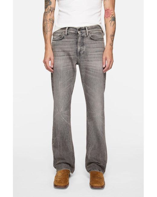 Acne Gray Regular Fit Jeans for men