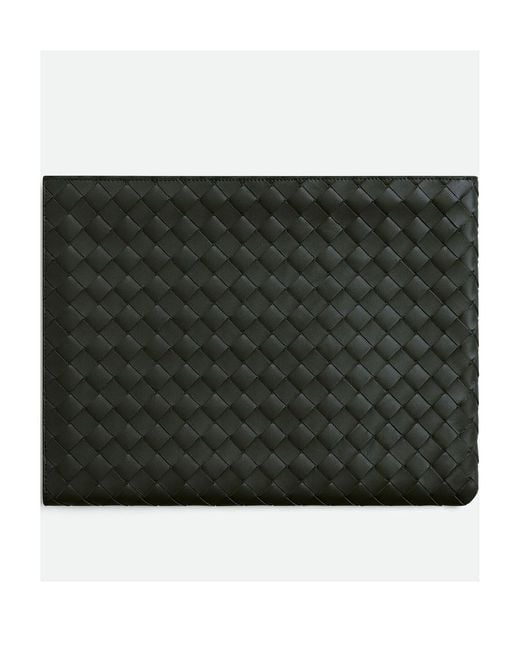 Bottega Veneta Black Intrecciato Document Case for men