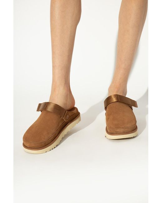 Ugg Brown Goldenstar Slip-On Mules