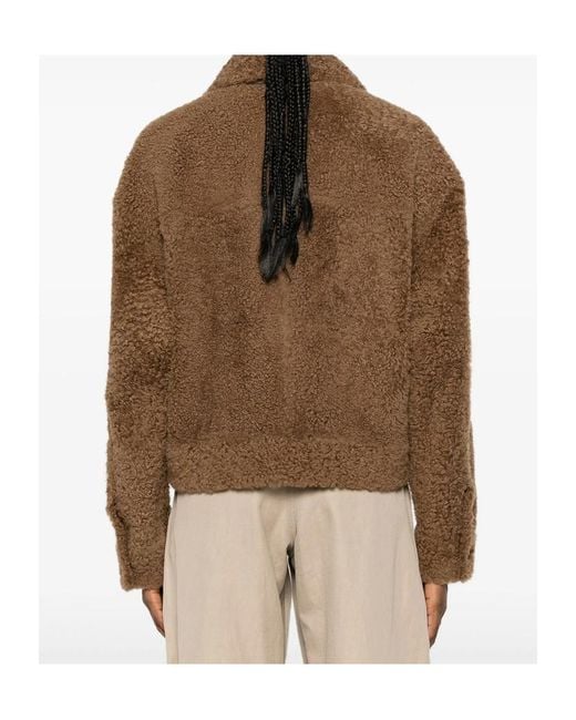 Brunello Cucinelli Brown Button-Up Jacket