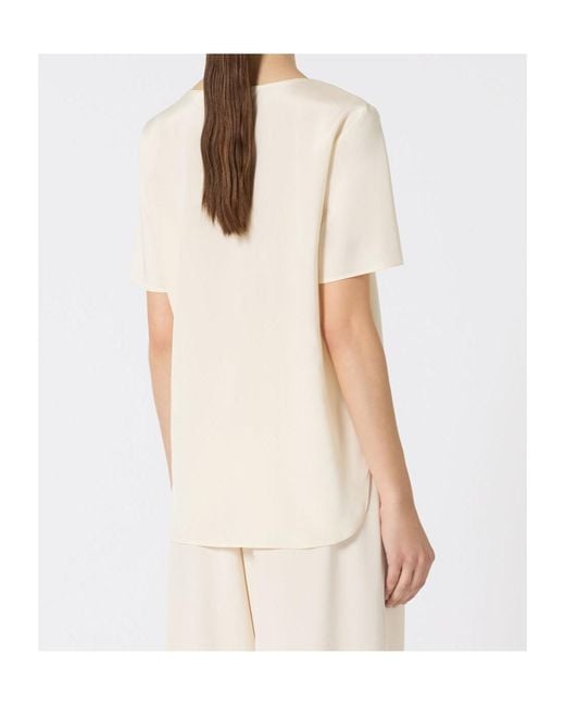 Max Mara White Aris Crewneck T-Shirt