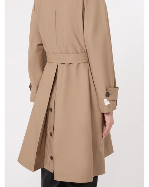 Max Mara Natural Collared Long-Sleeved Coat