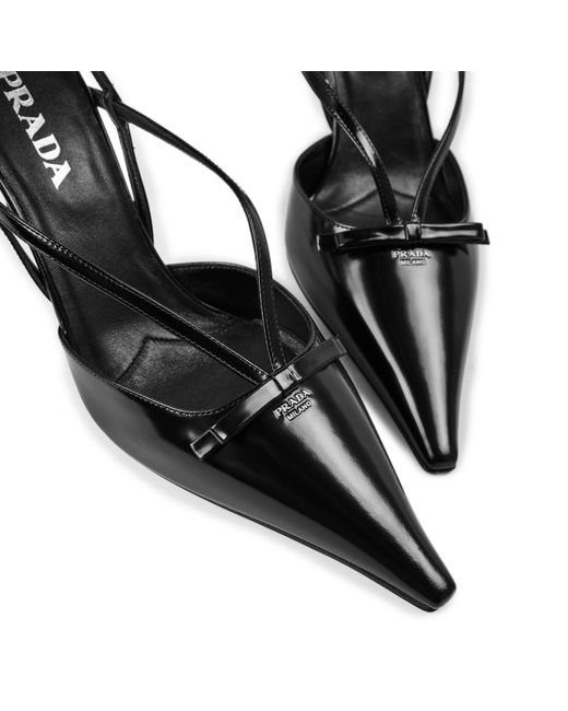 Prada Black Solid Color Sandals