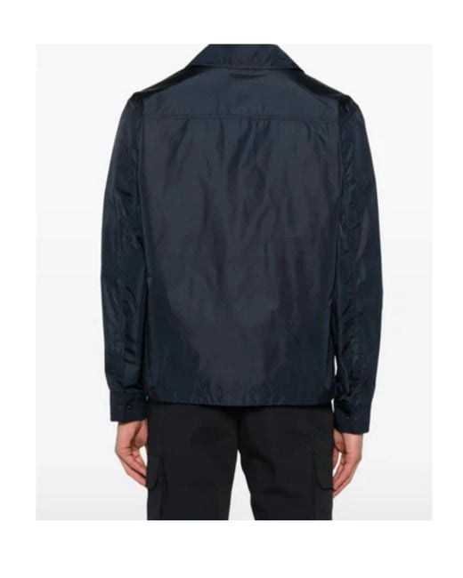 Aspesi Blue Zip-Up Lightweight Jacket for men