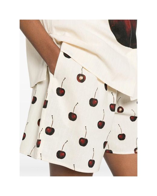 Stine Goya Natural Drawstring Shorts