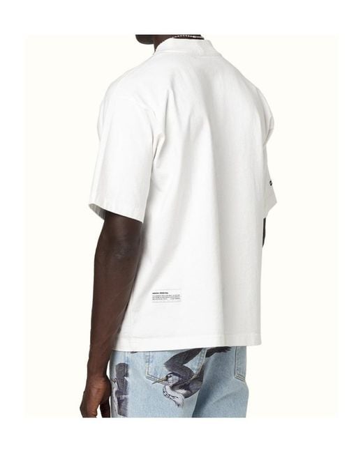 Heron Preston White Round-Necked Logo T-Shirt for men