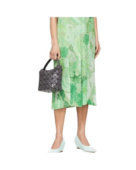Issey Miyake Black Valley Geometric Tote Bag