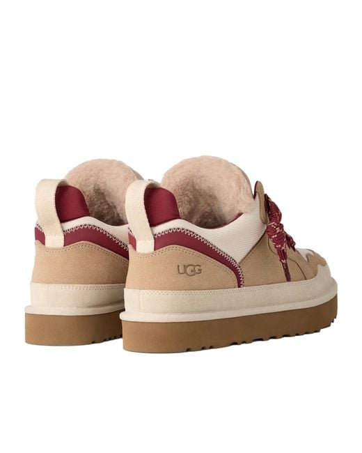 Ugg Brown Lowmel Lace-Up Sneakers for men