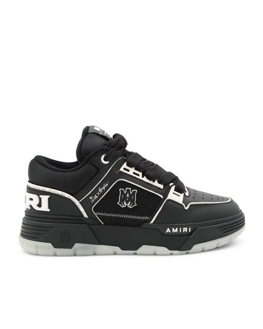 Julius ‘Concealed Fringe’ MA-1 Black Amiri Ma-1 Leather Mesh Sneakers in Black for Men | Lyst