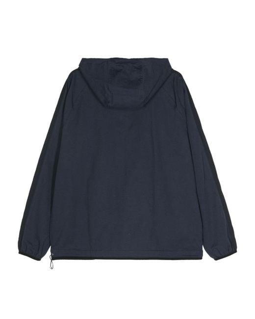 RANRA Blue Rjupa Half-Zip Hoodie for men