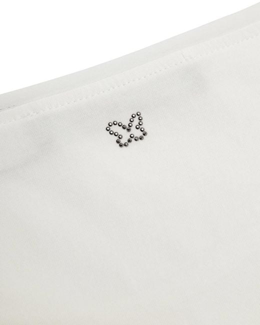 Weekend by Maxmara White T-Shirt With Round Neck And Short Sleeves