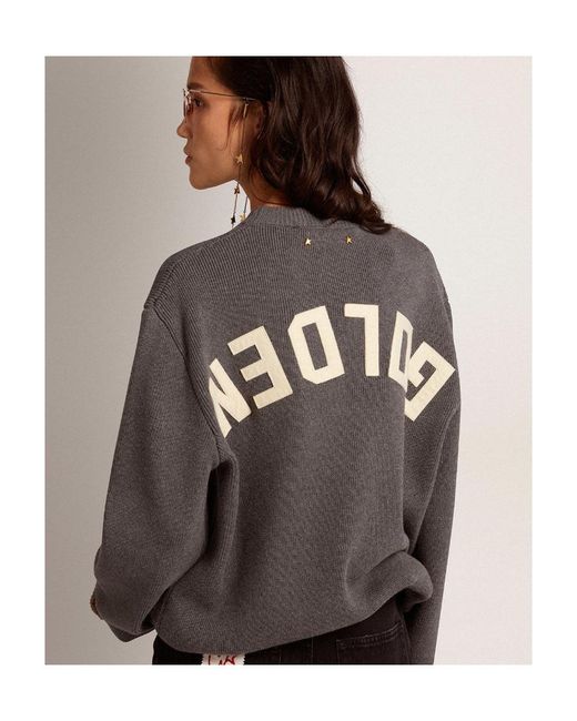 Golden Goose Deluxe Brand Gray Crew Neck Knit Jumper