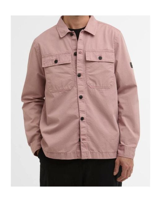 Barbour Pink Arlo Overshirt for men