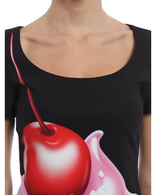 Moschino Pink Cake Print Dress
