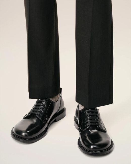 AMI Black Ami Anatomical Toe Derbies for men