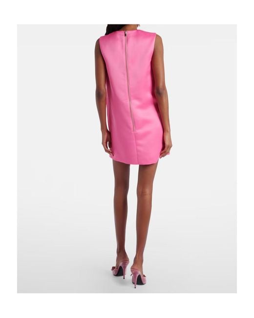 Leo Pink Yvonne Embroidered Minidress