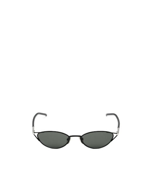 McQueen White Eyewear Cat-Eye Frame Sunglasses