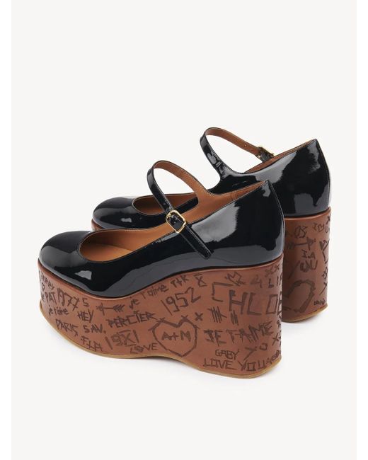 Chloé Brown Chloé Maxime Wedge Pumps
