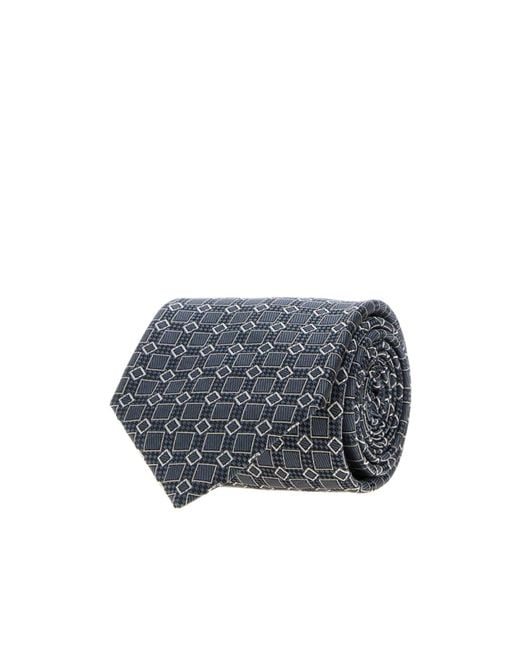 Brioni Gray Embroidered Tie for men