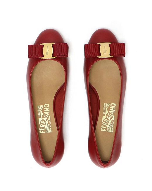 Ferragamo Red Bow High Heels