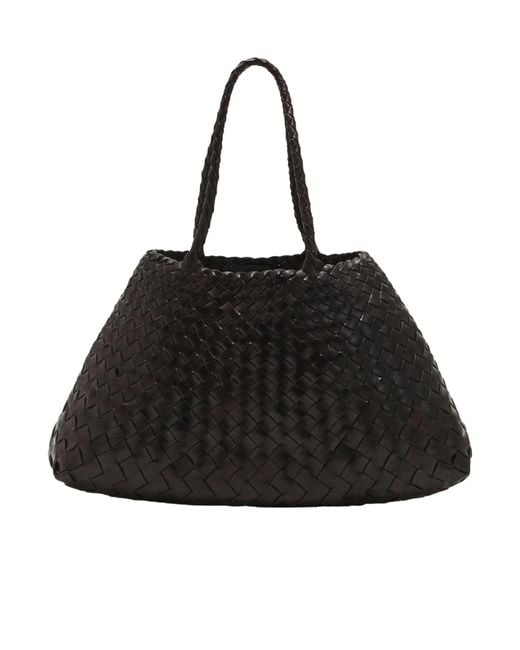 Dragon Diffusion Black Woven Handbag