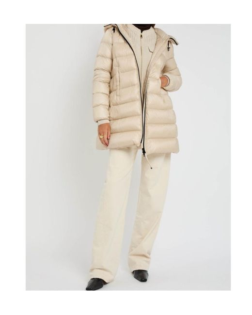 Moncler Natural Suyenne Hooded Quilted Shell Parka