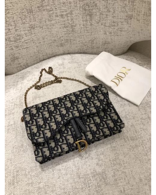 Dior Black Saddle Pouch