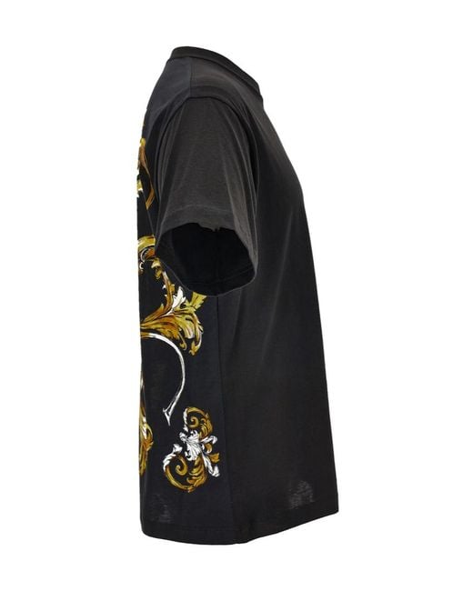 Versace Jeans Black Couture Baroque Pocket T-Shirt for men