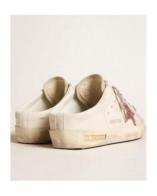 Golden Goose Deluxe Brand Pink Logo-Lacing Muller Shoes