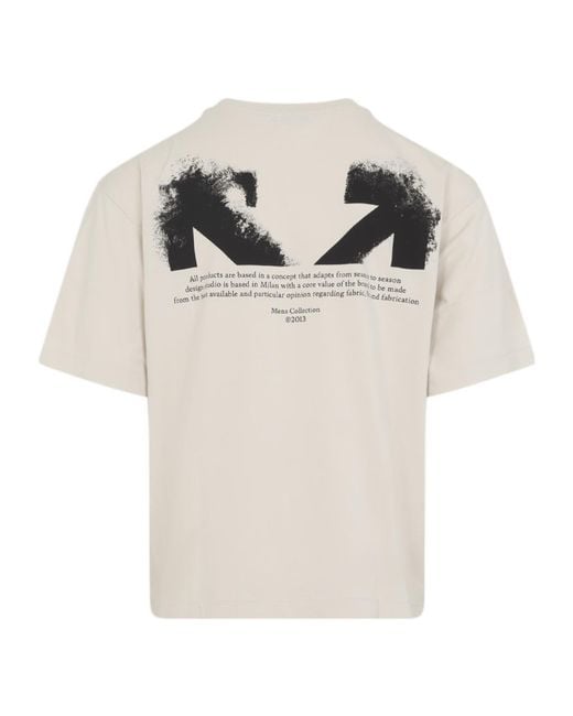 Off-White c/o Virgil Abloh White Half Arrow Skate Crewneck T-Shirt for men
