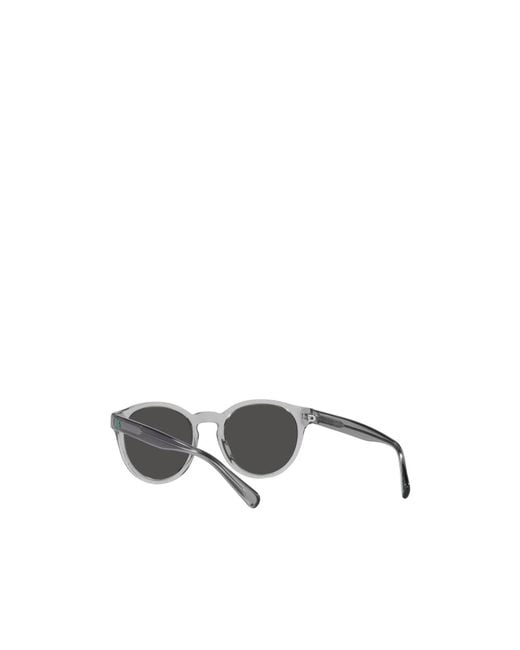 Polo Ralph Lauren White Round Sunglasses for men