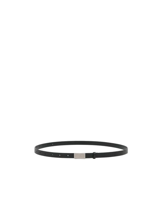 MM6 by Maison Margiela White Numeric Belt