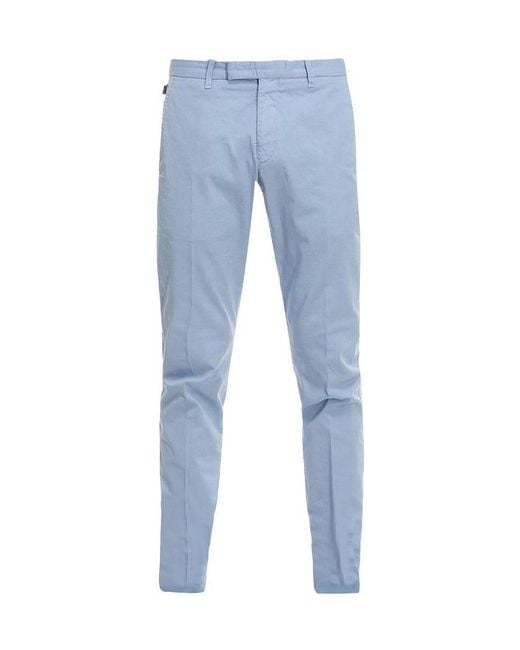 Armani Collezioni Blue Tapered Casual Pants for men