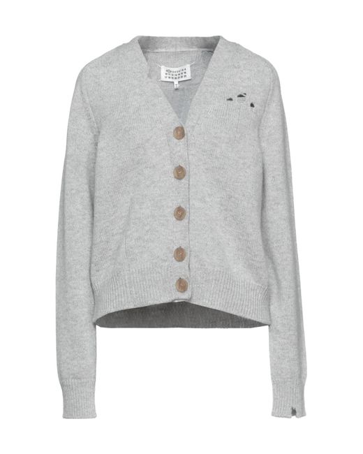 Maison Margiela Gray Long Sleeves Cardigan