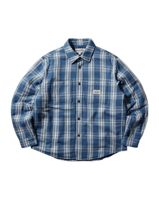 Stussy Blue Plaid Casual Jacket for men