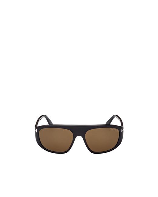 Tom Ford Purple Eyewear Rectangle Frame Sunglasses for men