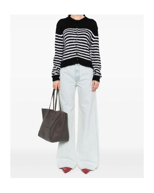 Khaite Gray Belt Loop Denim Trousers