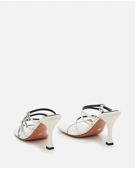 Proenza Schouler White Square Strappy Buckled Sandals