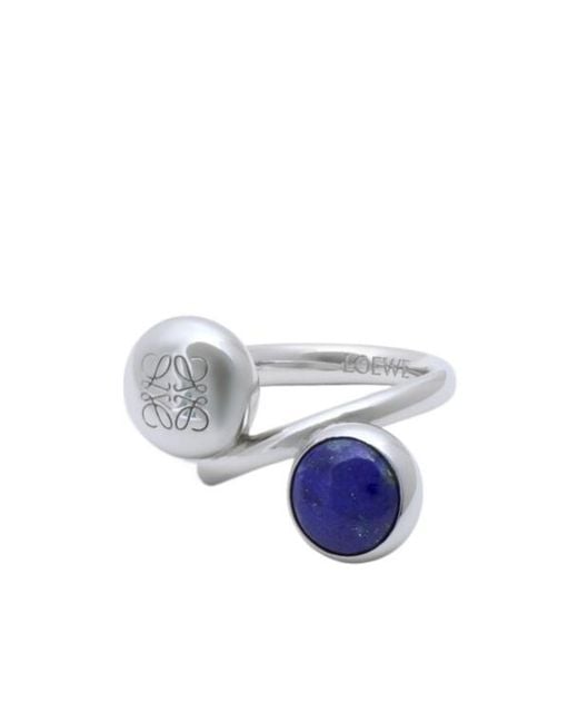 Loewe Blue Logo Ring