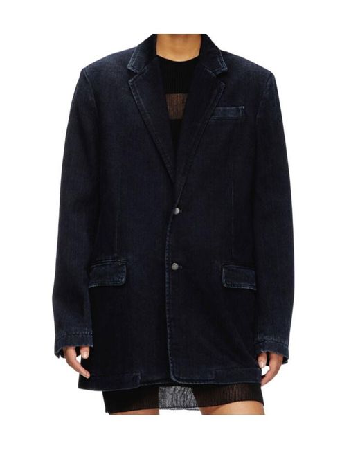DIESEL Blue D-Reger Denim Blazer for men