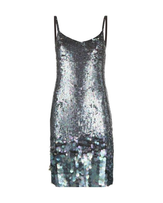 P.A.R.O.S.H. Blue Mini Dress