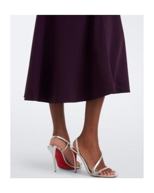Roland Mouret Purple Embellished Cady Cocktail Dress