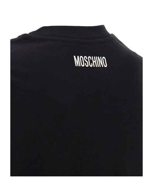 Moschino Black Short-Sleeved T-Shirt for men