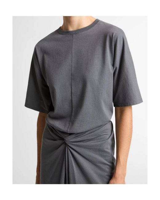 Vince Gray Seam-Detail T-Shirt