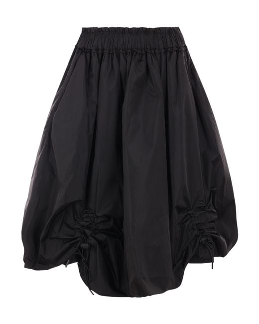 Simone Rocha Black Ruched Puffball Shell Skirt